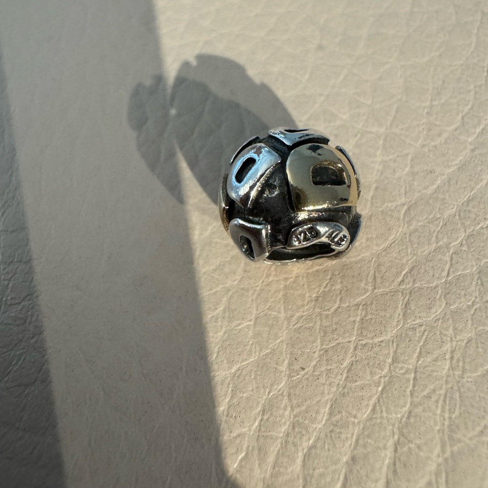 Authentic retired Pandora two toned letter “D” charm